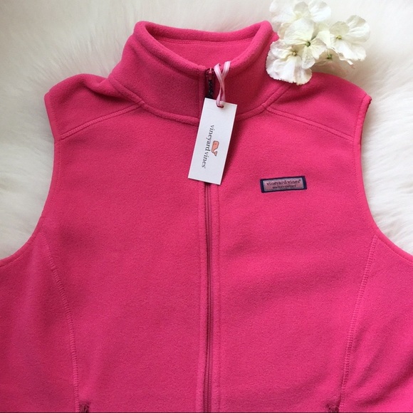Vineyard Vines Jackets & Blazers - Vineyard Vines Pink Westerly Fleece Vest